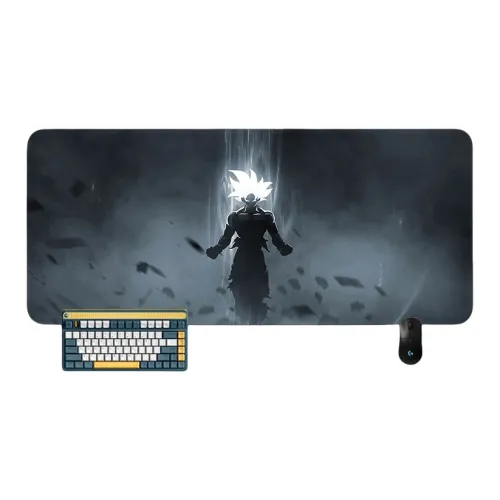 SHIBADU Rubber Extra Large Dragon Ball Table Mat Office Sun Wukong Gaming Keyboard Pad Mouse Pads