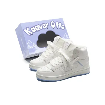 KAAVER OTTO High Top Skateboard Shoes Unisex Gradient White Blue