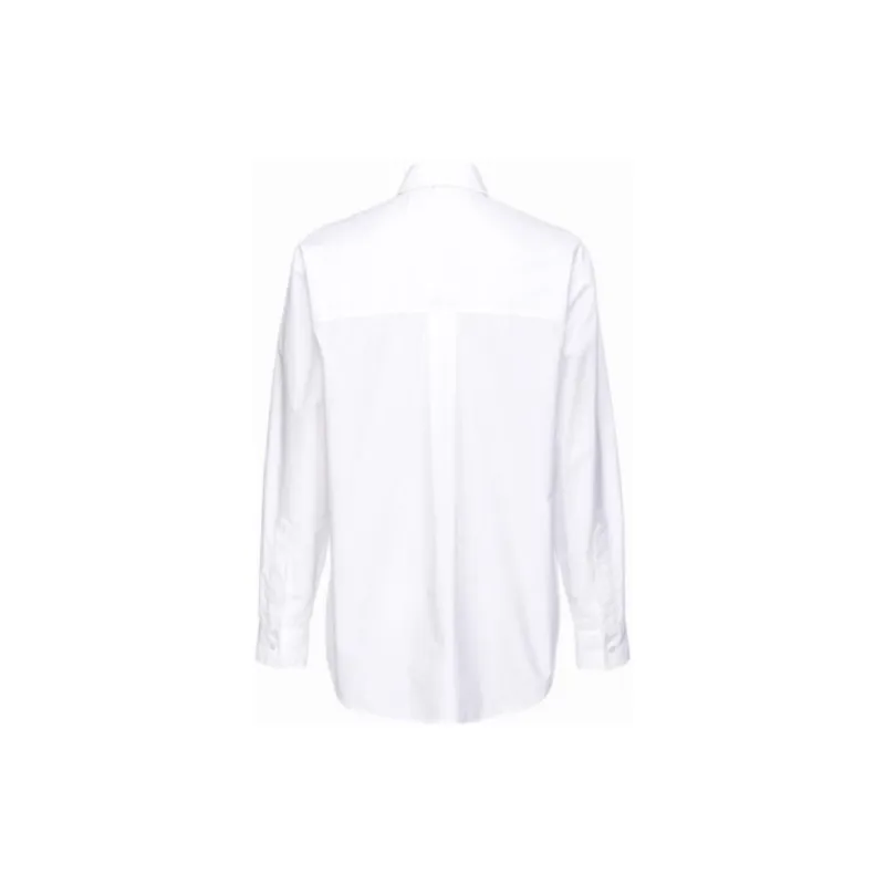PINKO Rhinestone embellished Cotton Shirt-1