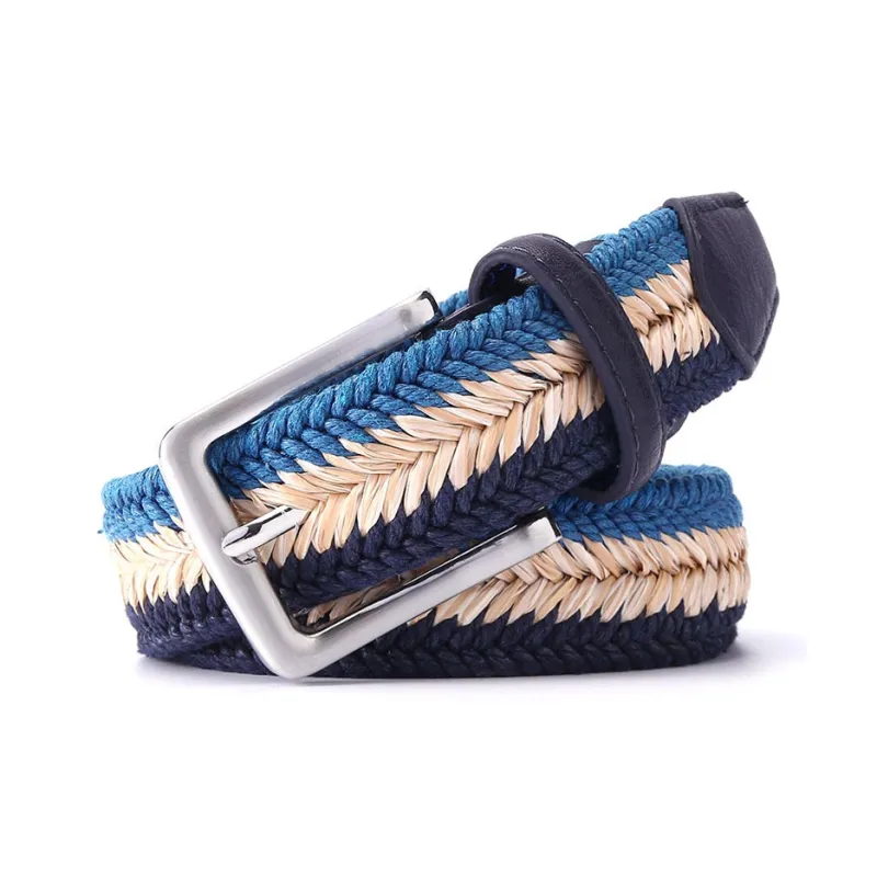 JEANSWEST Wax Cord Straw Blend Belt Men's 3.5cm-7