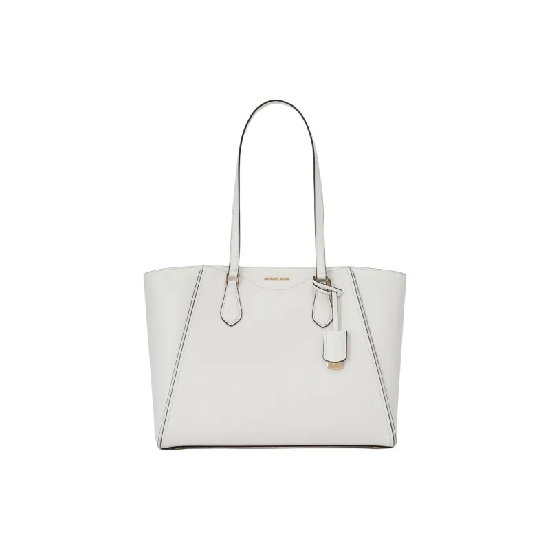 MICHAEL KORS TARYN Cow Leather Tote Bag Shopping Bag Handbag Shoulder Bag Large Size Women's Optical White-0