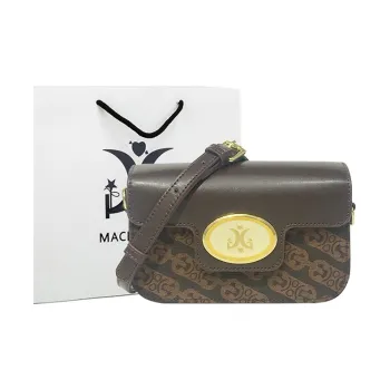 MACK JODAER Synthetic Leather Shoulder Bag Women's Coffee