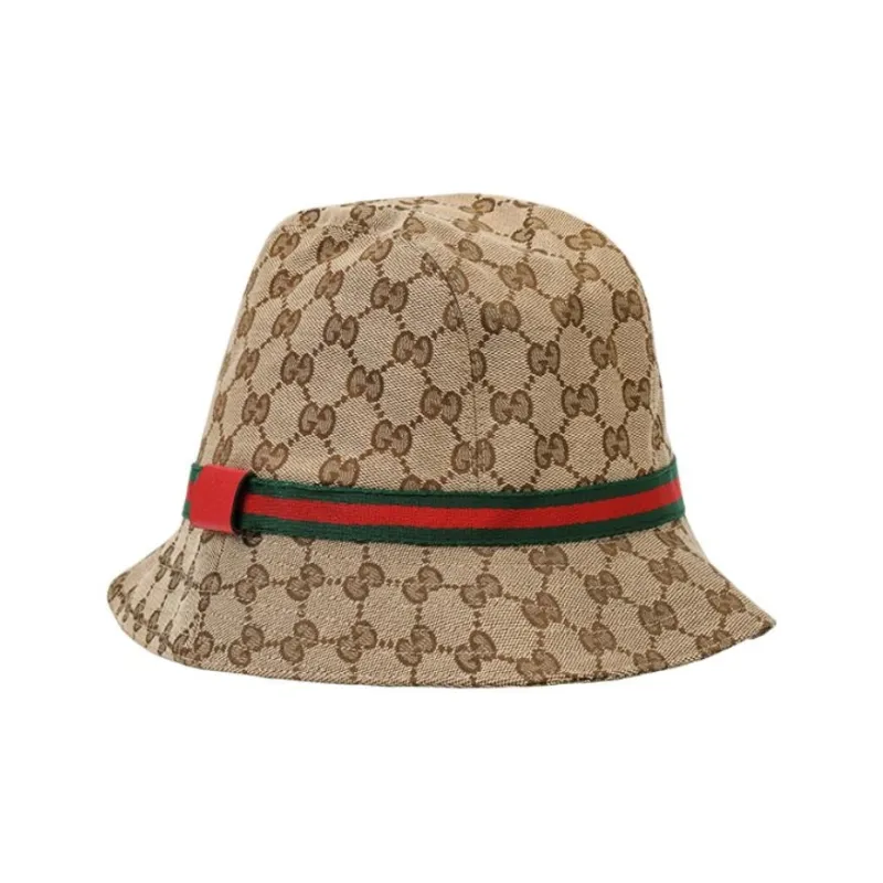 GUCCI X Palace GG P Canvas Fedora With Web And Logo Detail-0