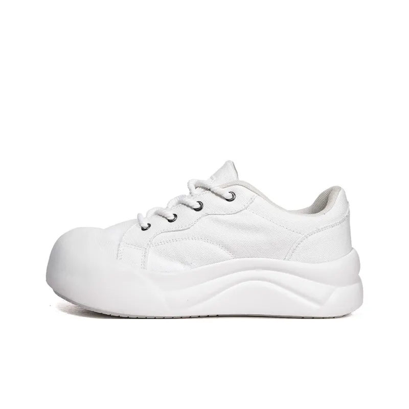 HOBIBEAR Casual Shoes Unisex Low Top Black/White/Milk-3