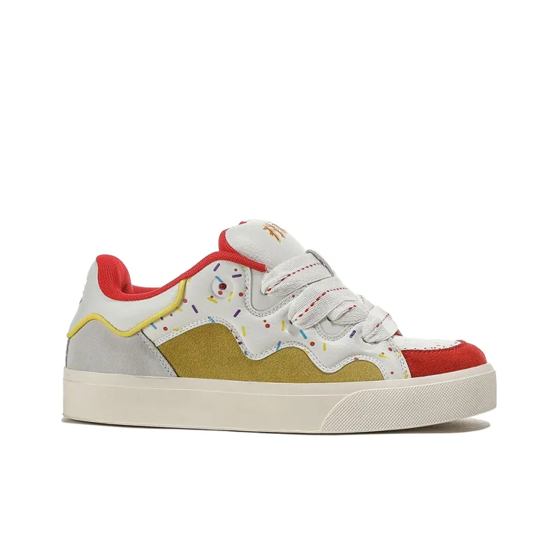 FERW Sweetheart Particles Coverage Anti-Slip And Wear-Resistant Breathable Low-Top Skateboard Shoes Unisex-2