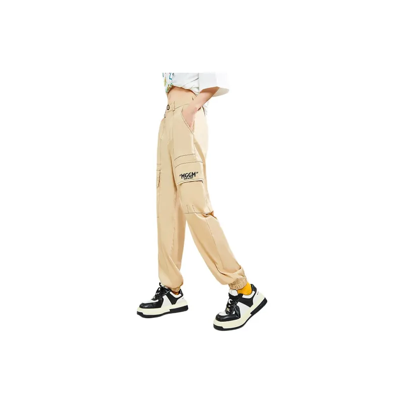 MUGUOGUOMU Casual Pants Women's Khaki-1
