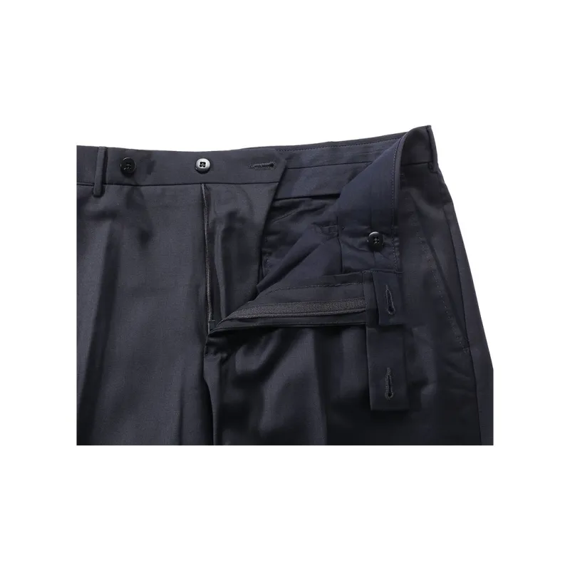 Zegna FW24 Suit Trouser Men's Marine Blue-4