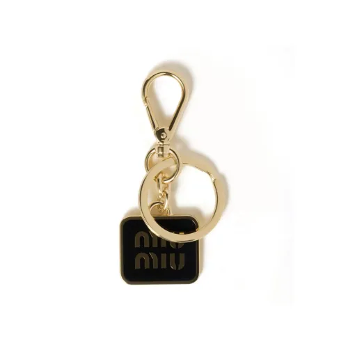 MIU MIU Metal Keychains Women's Black