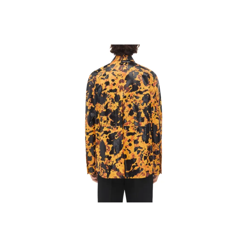Bottega Veneta FW24 Leather Jacket Men's Mango-1