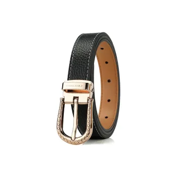 Crocodile Top Grain Cow Leather Leather Belts Women's 2.4cm