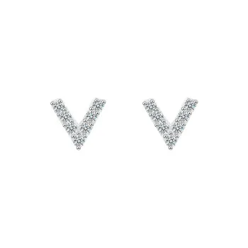UX V Neck Elegance Minimalist Style Compact And Delicate Versatile In Normcore Style Stud Earrings Women's