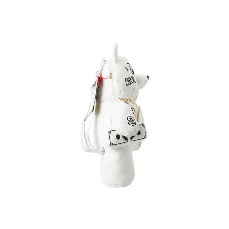 SPRAYGROUND PU Backpack Trumpets Unisex White-2
