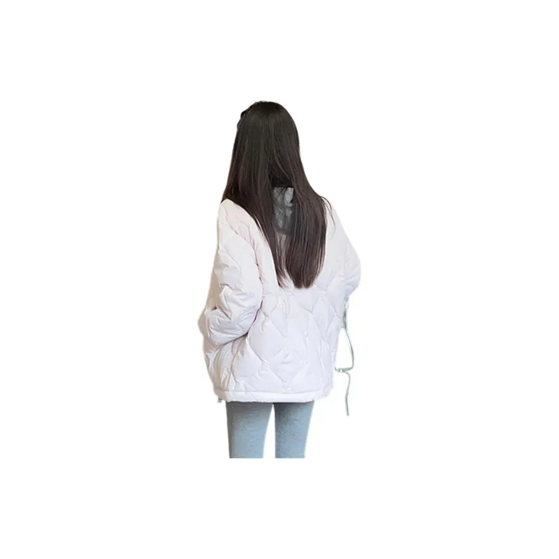 Flowers In Water Puffer Jacket Women's-1