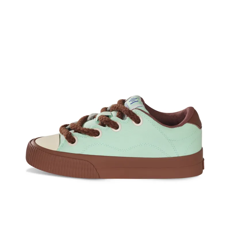 Ollieskate Wear Resistant Balance Low Top Skateboard Shoes Unisex Green-0