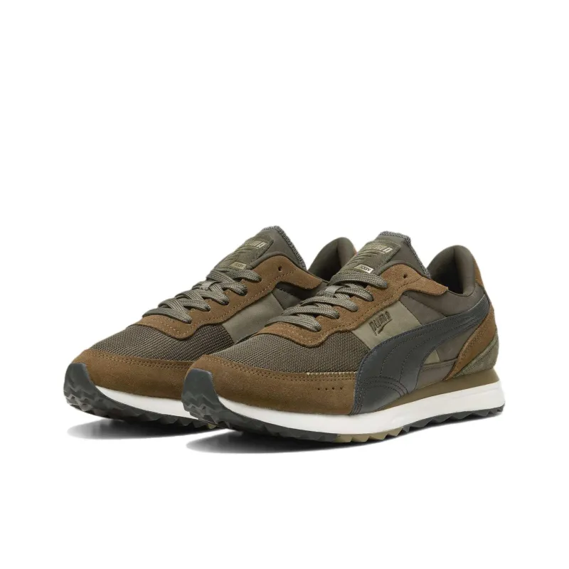 PUMA Road Rider Anti Slip Wear Resistant Low Top Casual Running Shoes Unisex Tan-2