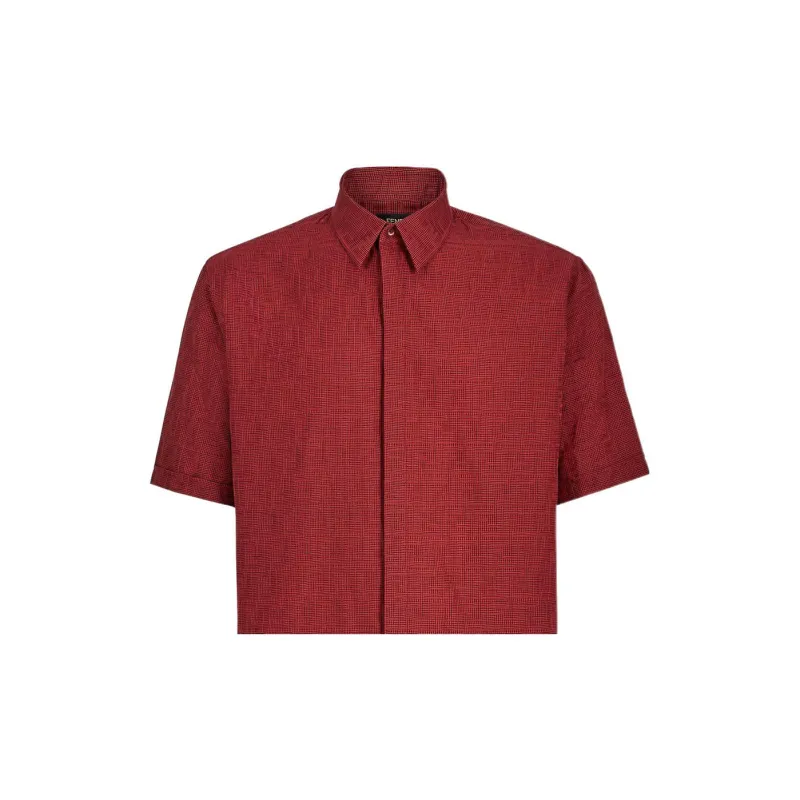 FENDI Shirts Men Red-4