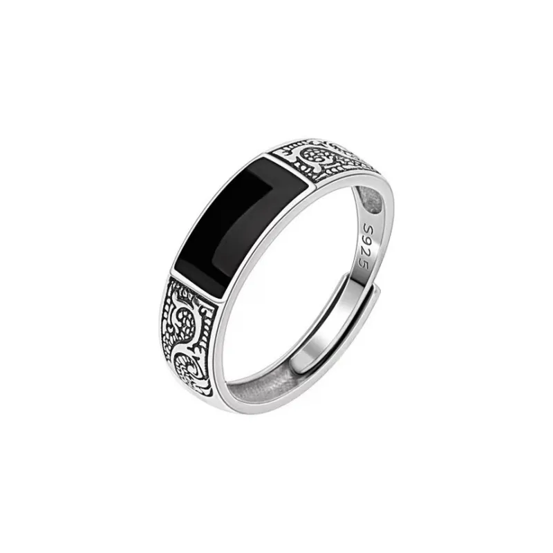 JESCAKOO S925 Sterling Silver Rings Men's-0