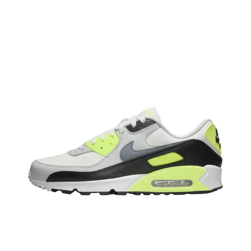 Nike Air Max 90 Anti Slip Wear Resistant Low Top Casual Shoes Unisex White Gray