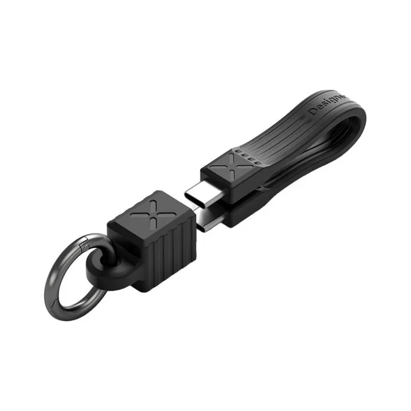 HAIBEISI Portable Cable Type C To Type C Short Strap Storage Buckle-2