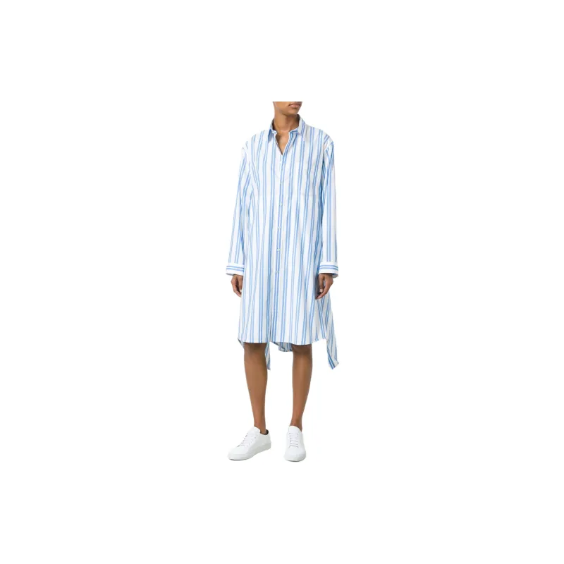 Balenciaga Striped Shirt Dress-1