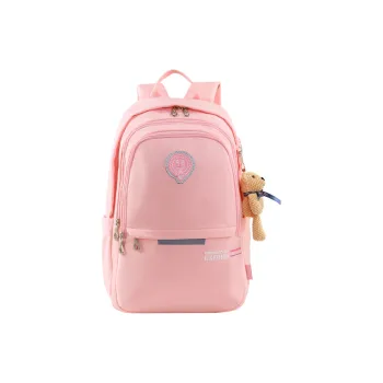 UNIVERSITY OF OXFORD Water Repellent Oxford Fabric Students Double Shoulder Backpack Women's Pink/Green