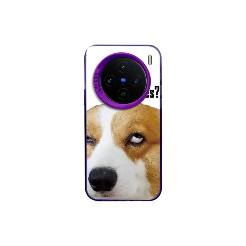 LONGYUGU Silicone Material Quirky Disdainful Short Leg Corgi Phone Case Compatible With VIVOX Collection All Models-3