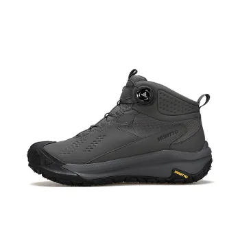 HUMTTO Cushioning Anti Slip And Wear Resistant High Top Outdoor Shoes Men's Gray