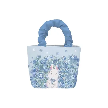 AOSONG Suede Tech Fabric Handbag Women's Blue
