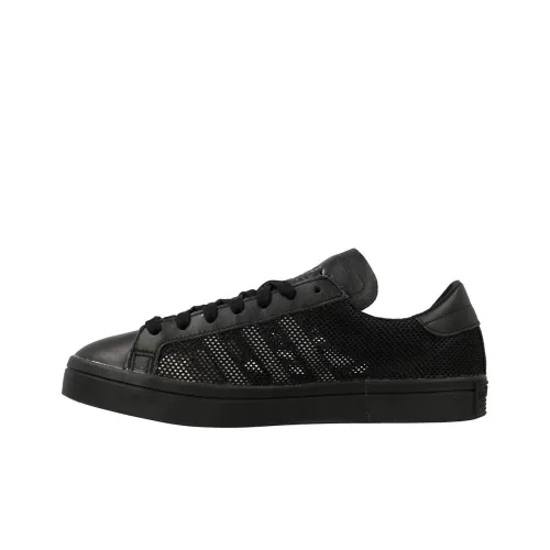 Adidas Originals Courtvantage Anti-Slip Wear-Resistant Low-Top Skateboard Shoes Unisex Black