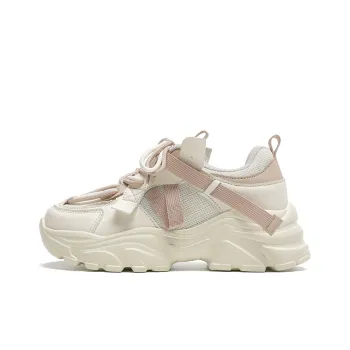 Mulinsen Anti Slip And Wear Resistant Lightweight Height Increasing Low Top Chunky Sneakers Women's