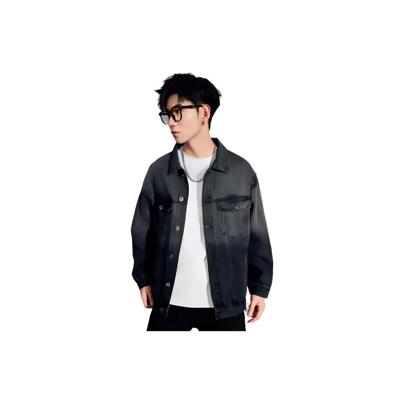 SUNDANCE Denim Jacket Men's Gray-3