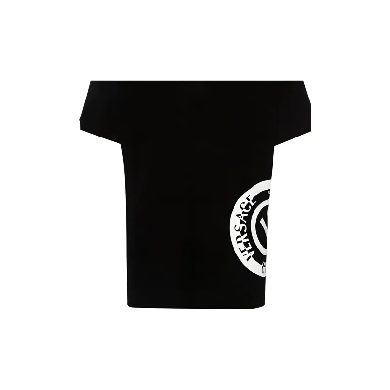 VERSACE JEANS COUTURE Logo print Cotton Polo Shirt-6