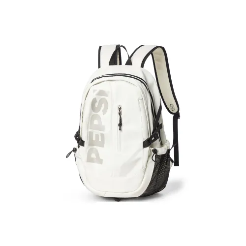 Pepsi Water-Repellent Fabric Backpack Regular Unisex Black/White