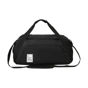 Alcohol Dragon Oxford With Leather Film Gym Bag Unisex Black/Khaki/Light Gray/Red