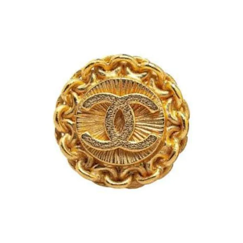 CHANEL 1995 Cc Logo Clip on Earrings-2