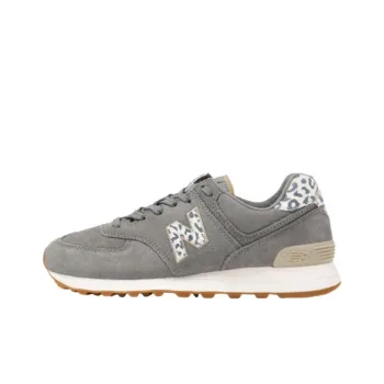 New Balance 574 Harbor Grey Leopard Women's