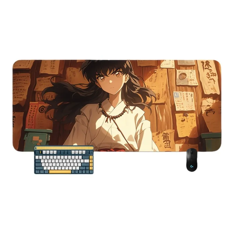 SHIBADU Rubber Inuyasha Extra Large Anime Computer Table Mat Desk Mat Good Looking Mouse Pad Mouse Pads-17
