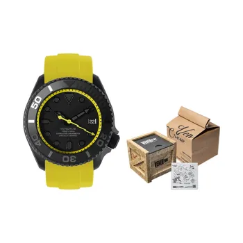 VENCREW Radar [Racing Yellow] Automatic Mechanical Movement Watch Unisex Black Dial