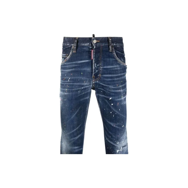 DSQUARED 2 Paint Splatter Printed Skinny Jeans-5