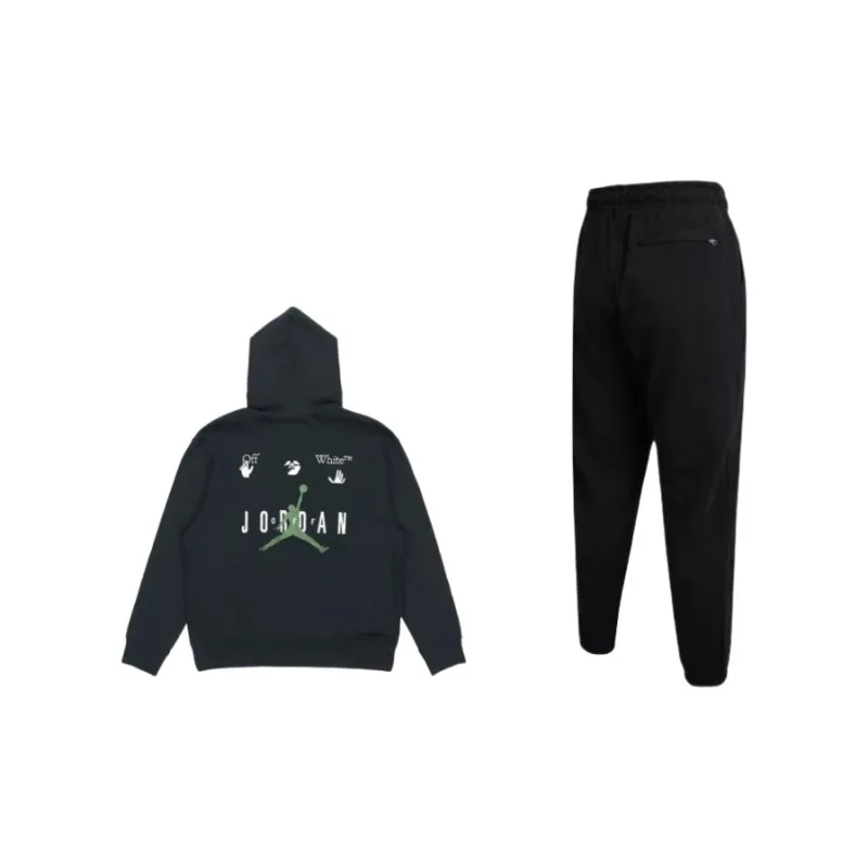 Jordan x OFF-WHITE Sweatshirt Set Men's Black-1