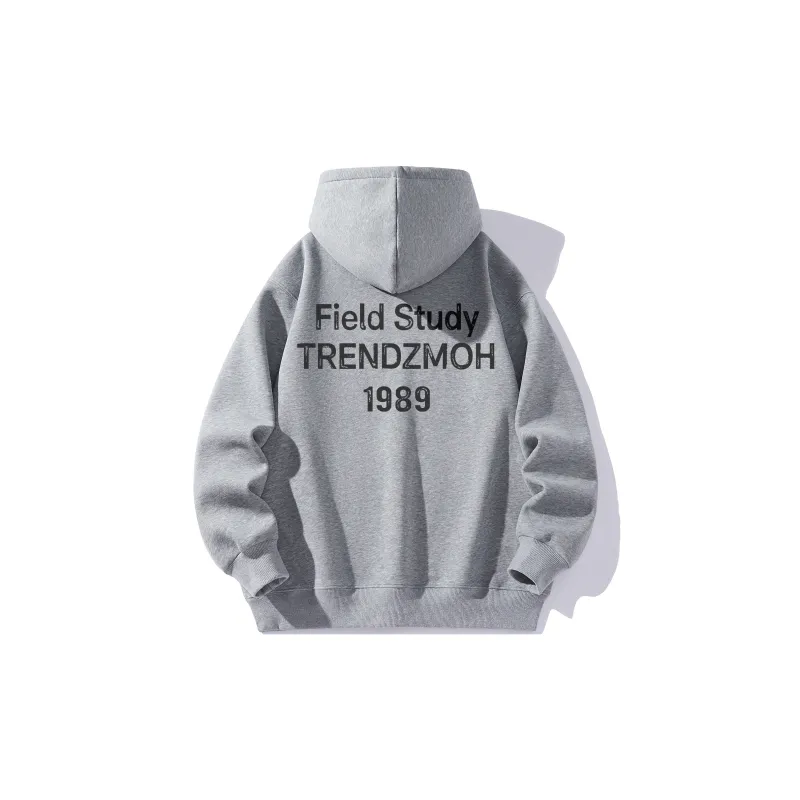 ZMOH Fleece Lined Hoodie Unisex Couple's-11