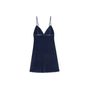 Victoria's Secret Nightgown Women's Velour Blue