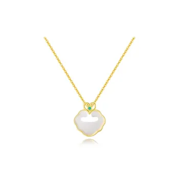 Emerald Dynasty Chalcedony Necklaces Women's