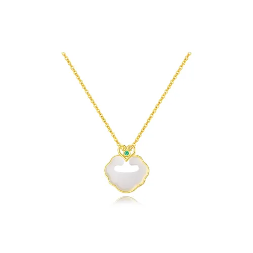 Emerald Dynasty Chalcedony Necklaces Women's
