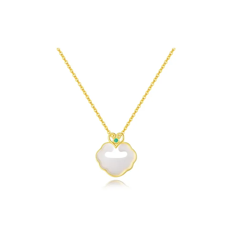Emerald Dynasty Chalcedony Necklaces Women's-0