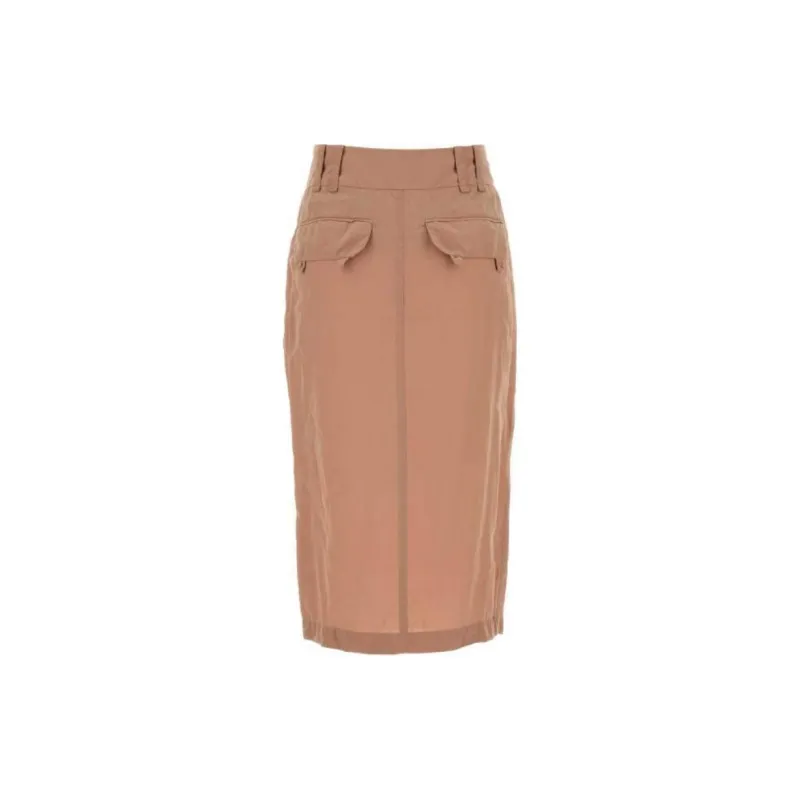 SAINT LAURENT Front Slit Pencil Skirt-1