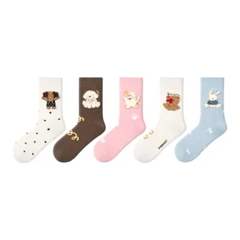 Primeet Mid Calf Socks Women's 5 Pack