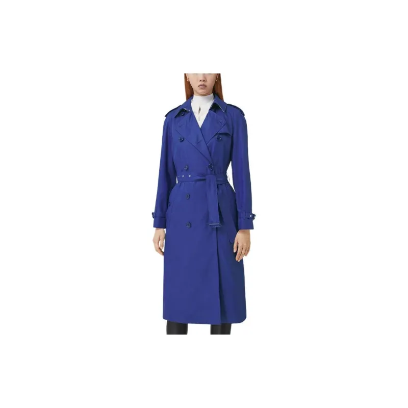 Burberry Trench Coat Women's Blue-2
