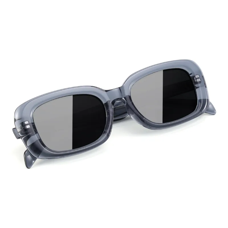 PULAIS Plate Frame Square Sunglasses Unisex Multicolor-1