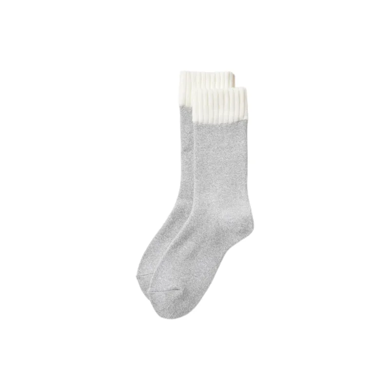 UNIQLO Knee High Socks Men's 1 Pack Gray-0
